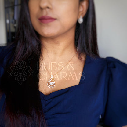 AURELIA PAISELEY CZ PENDENT SET|PREMIUM COLLECTION