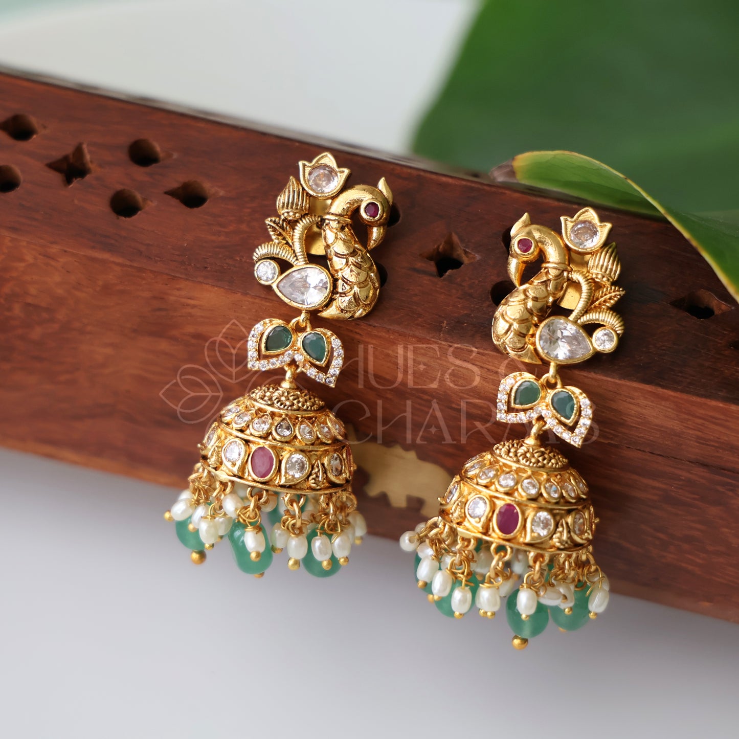 TRADITIONAL AHALYA MAYURA JHUMKA| PREMIUM JEWELLERY