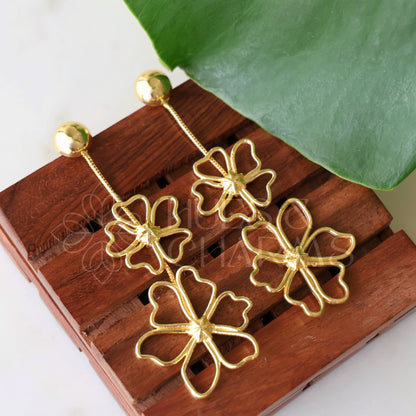 GOLDEN MEADOW PETALS DROP EARRINGS