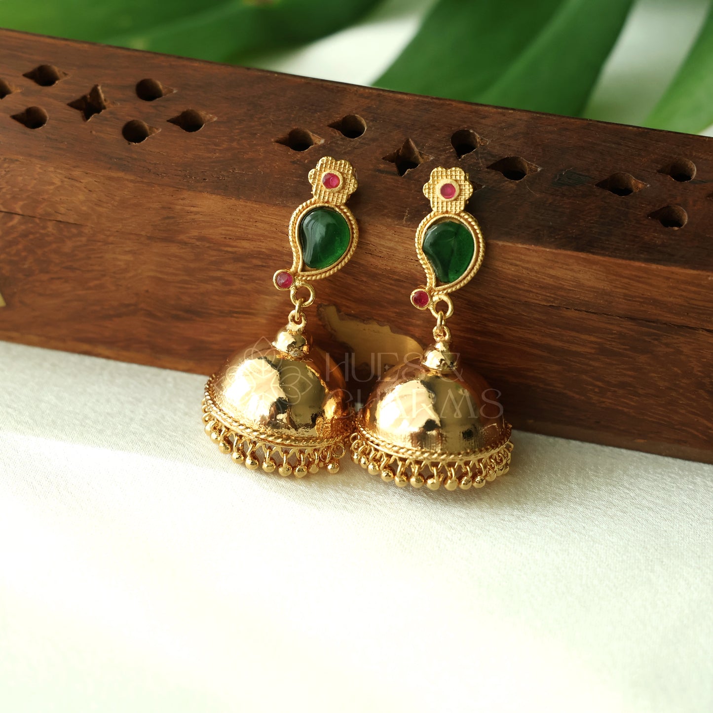 GOLDEN MANGO STEP JHUMKA | GOLD PLATED