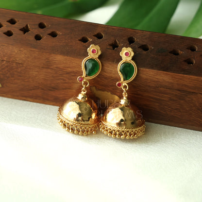 GOLDEN MANGO STEP JHUMKA | GOLD PLATED