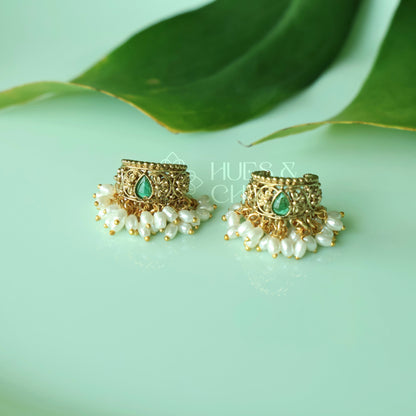 GOLDEN KAMALINI RICE PEARL BUGADI (Colours available)