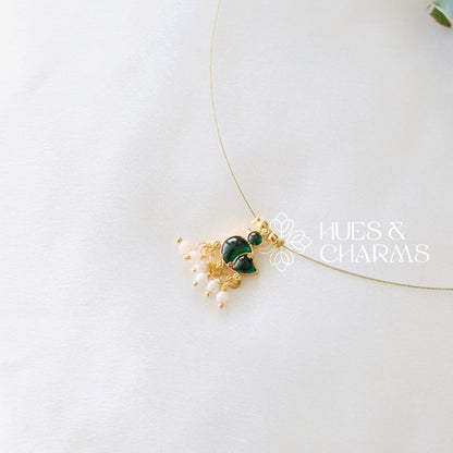 GOLDEN DUCK CHARM FLOATING NECKPIECE (COLOURS AVAILABLE)