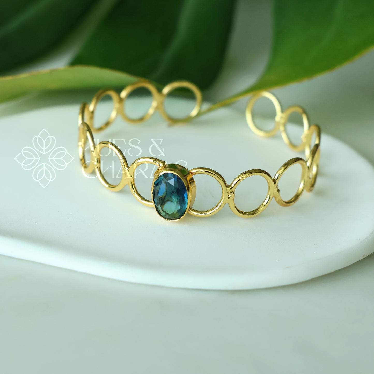 GOLDEN GLOSSY SYMPHONY ADJUSTABLE BANGLE(COLOURS AVAILABLE)