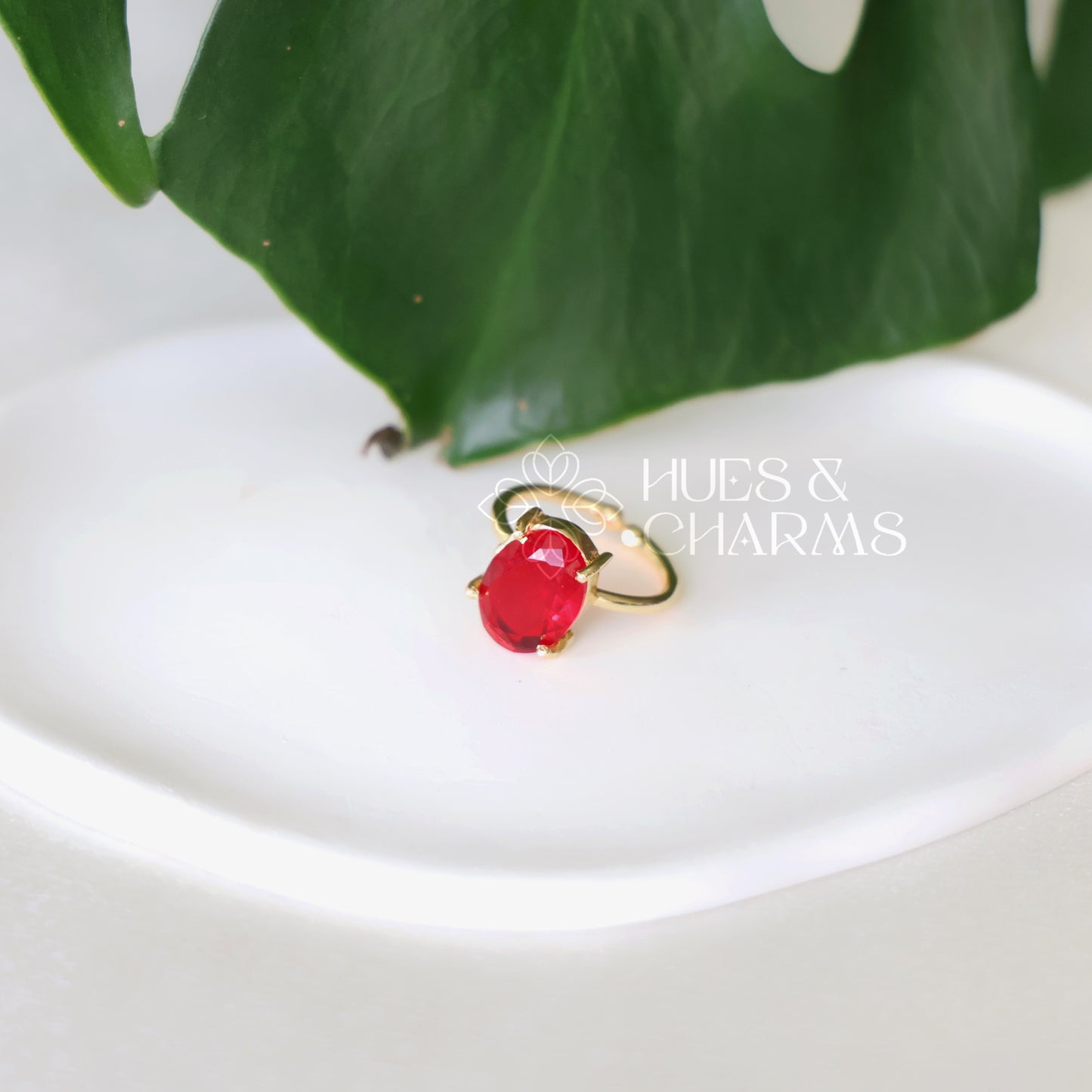 GLOSSY TWILIGHT OVAL ADJUSTABLE RING (COLOURS AVAILABLE)