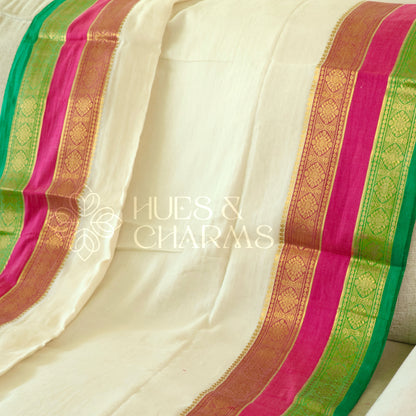 PURE MUL COTTON SAREE- VAIDEHI