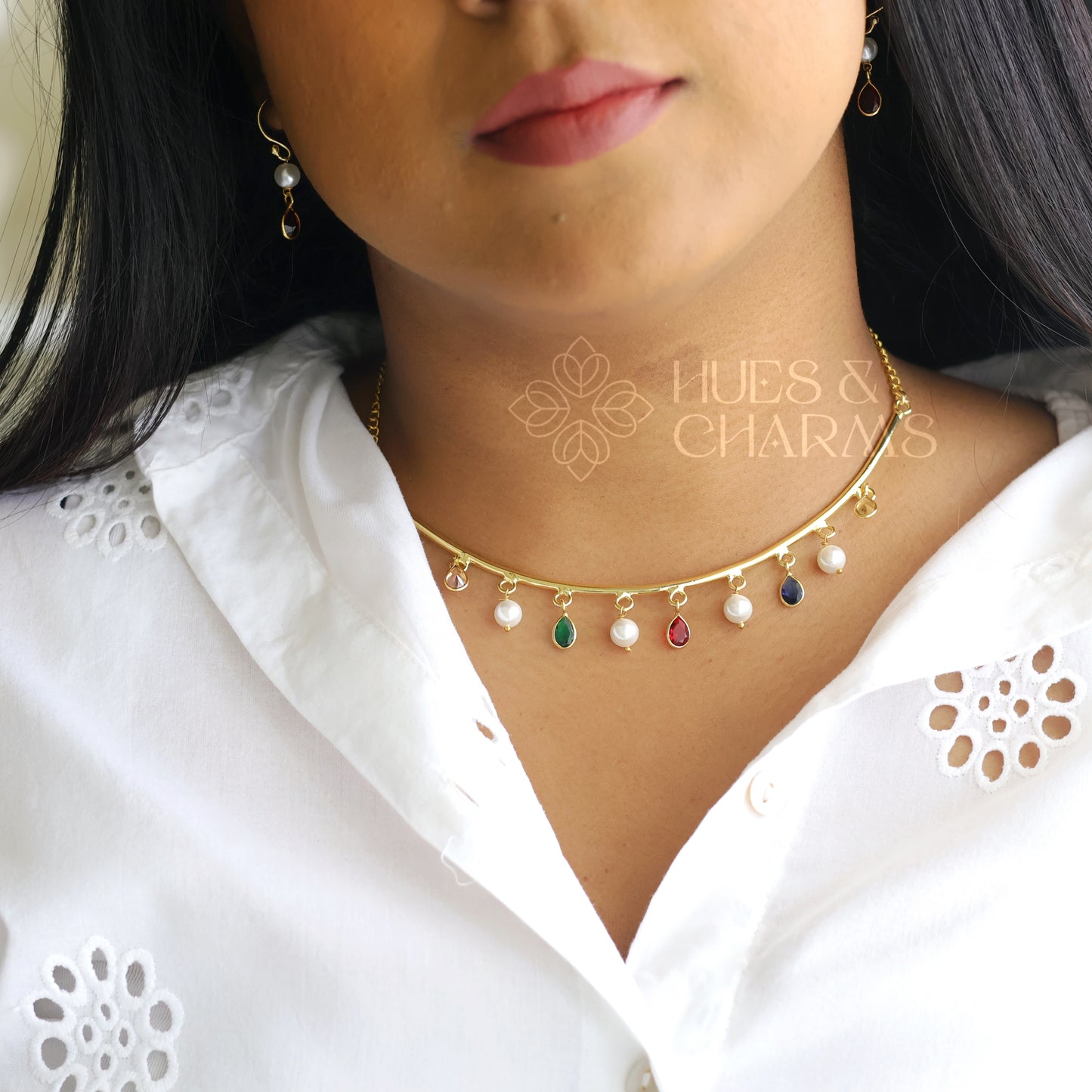 MULTICOLOR HASLI NECKLACE SET