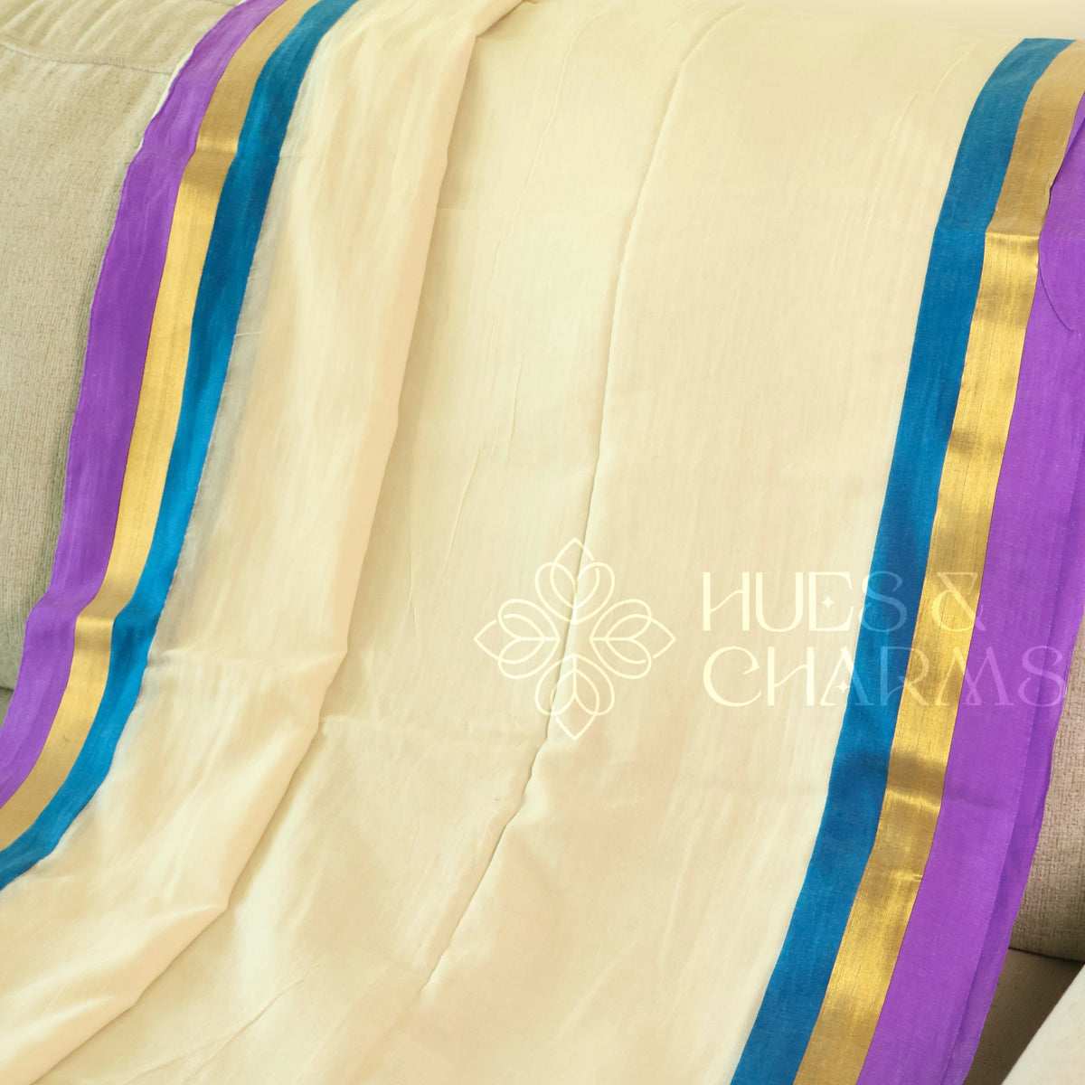 PURE MUL COTTON SAREE - INDRANEELAM