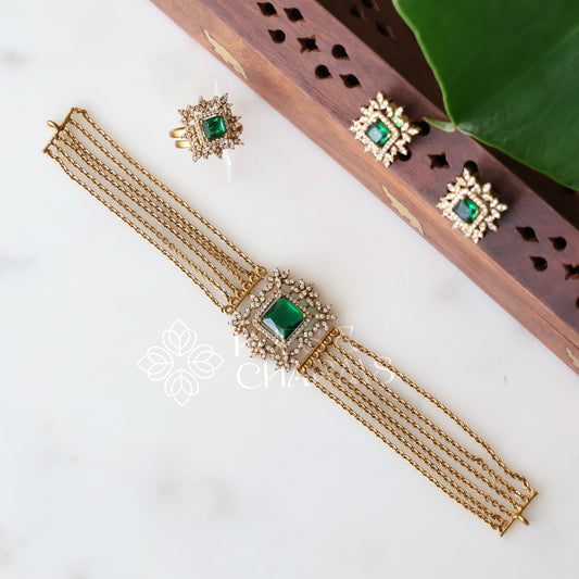 ANTIQUE ELARIS CHOKER SET (Colours available)