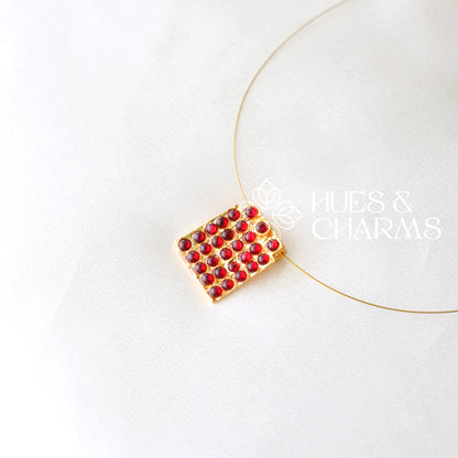 TRADITIONAL SINGLE PENDANT FLOATING NECKPIECE ( OPTIONS AVAILABLE)