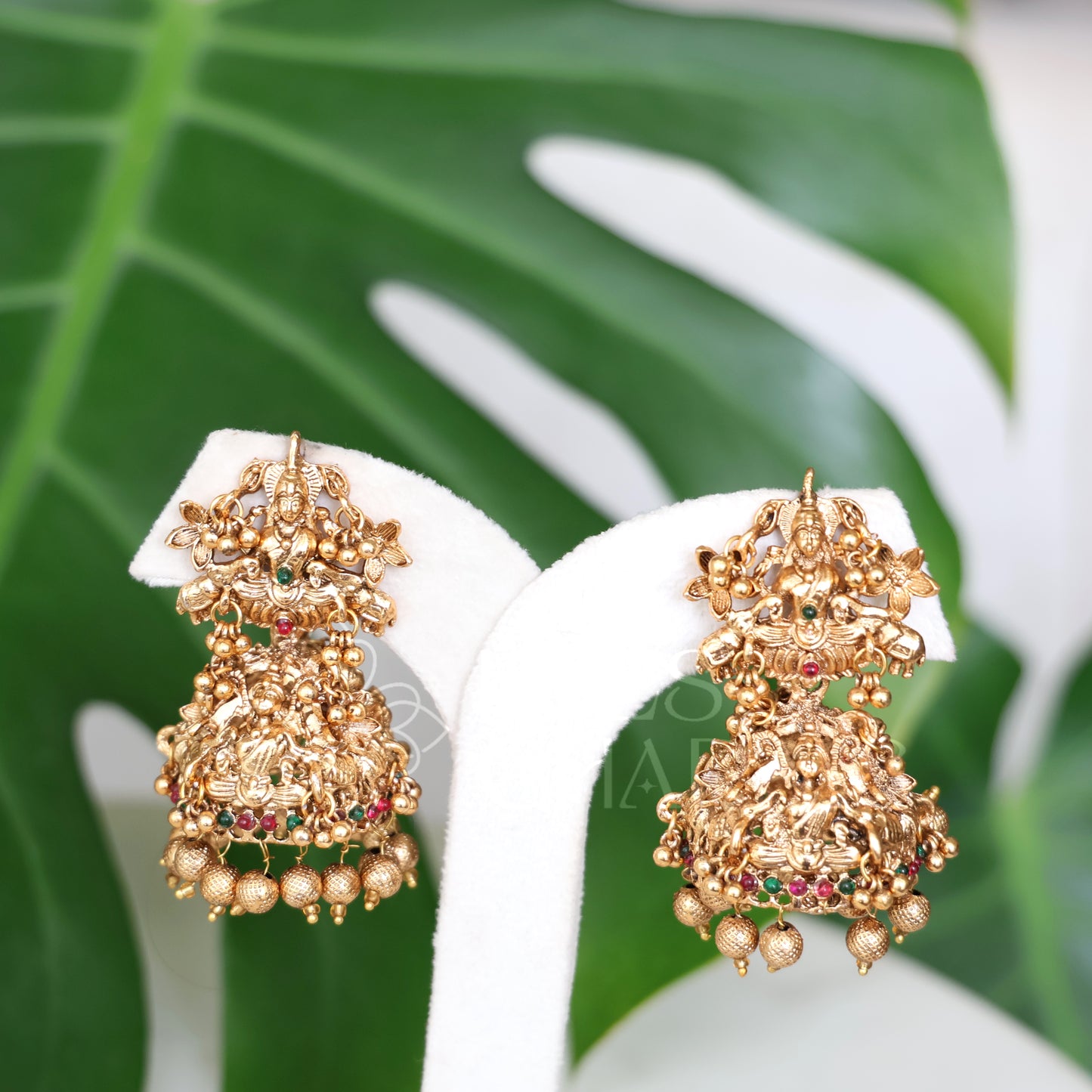 GOLDEN ROYAL LAKSHMI JHUMKA -BIG SIZE