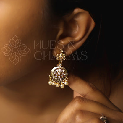 GOLDEN DOUBLE LAYERED ATTIGAI SET (Colours available)