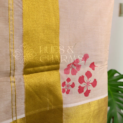KERALA KASAVU POOMARAM SAREE