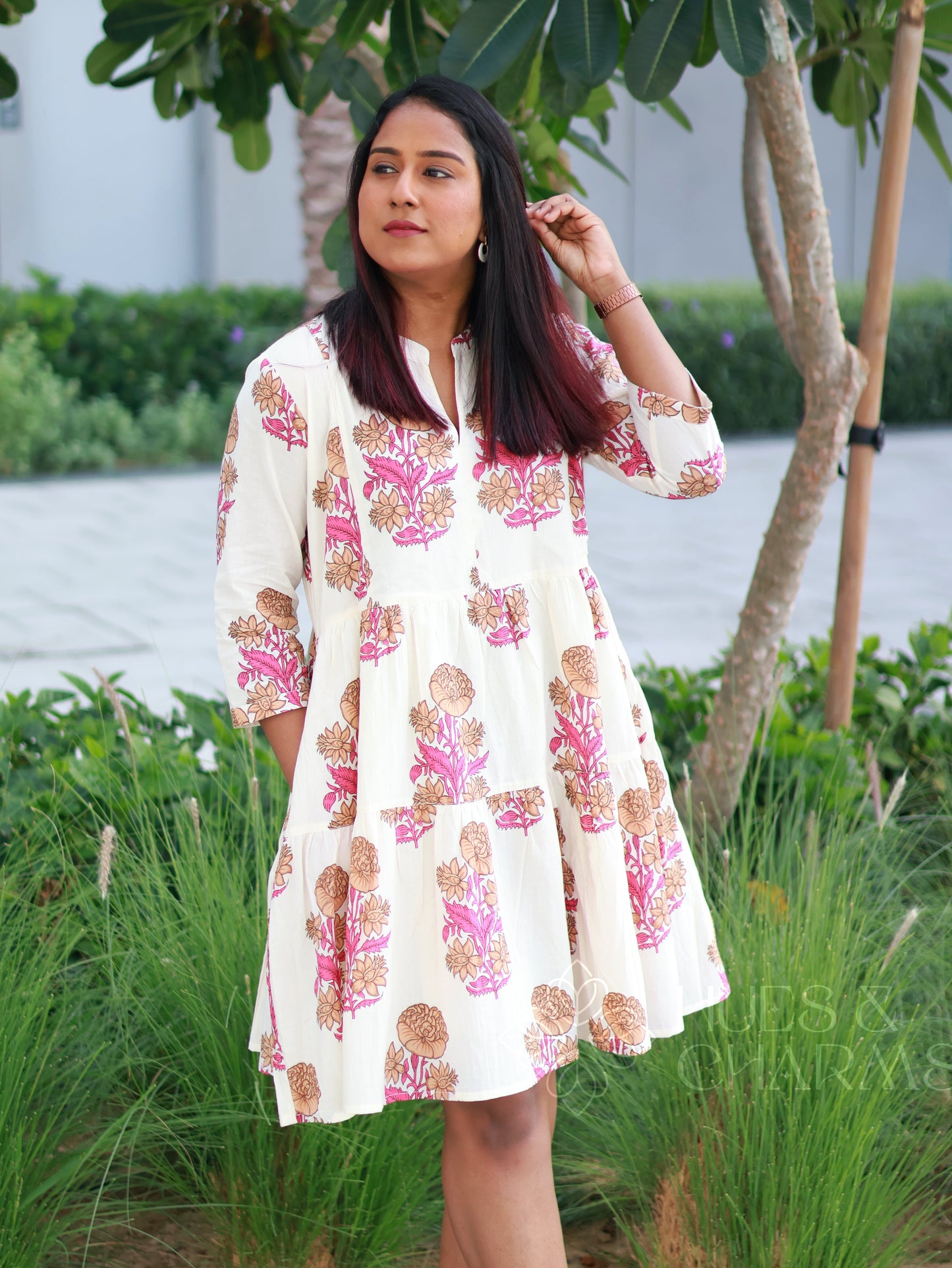 GULBAHAR PRINTED DRESS