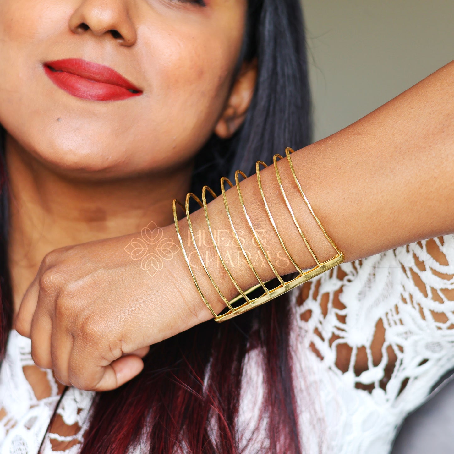 HAMMERED CUFF BANGLE