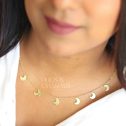 GOLDEN MOON NECKLACE