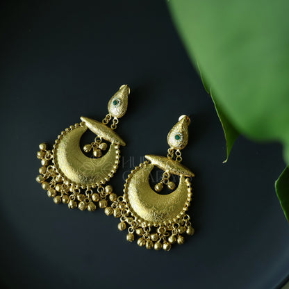 GOLDEN CHANDINI DANGLER EARRINGS (Colours available)
